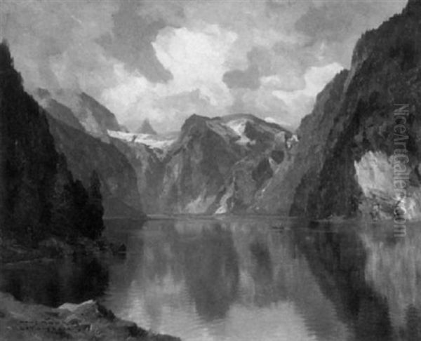 Der Konigssee Oil Painting by Hans Maurus