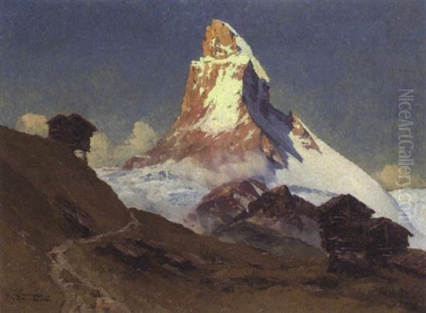 Das Matterhorn Oil Painting by Hans Maurus