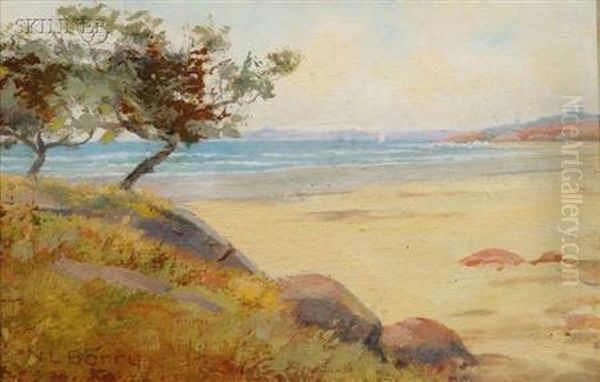 Whale Beach, Near Galloupe's Point, Swampscott Oil Painting by Nathaniel L. Berry