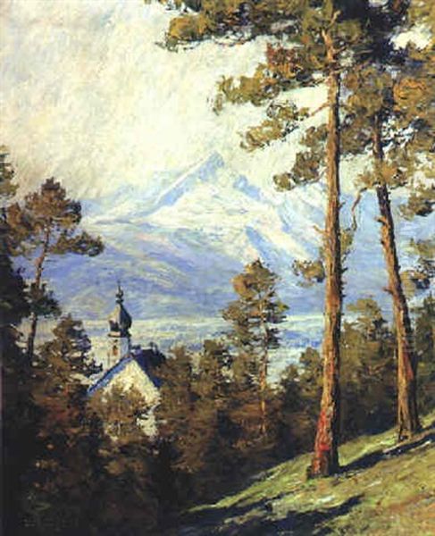 Garmisch Oil Painting by Hans Maurus