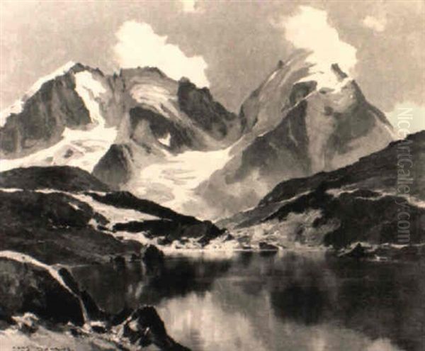 Bernina Oil Painting by Hans Maurus