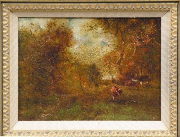 Grazing Cows Oil Painting by Patrick Vincent Berry