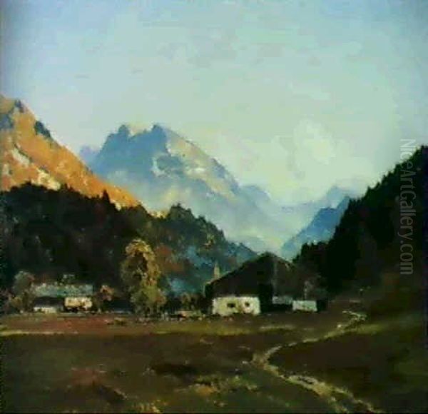 Bei Kitzbuhel Oil Painting by Hans Maurus