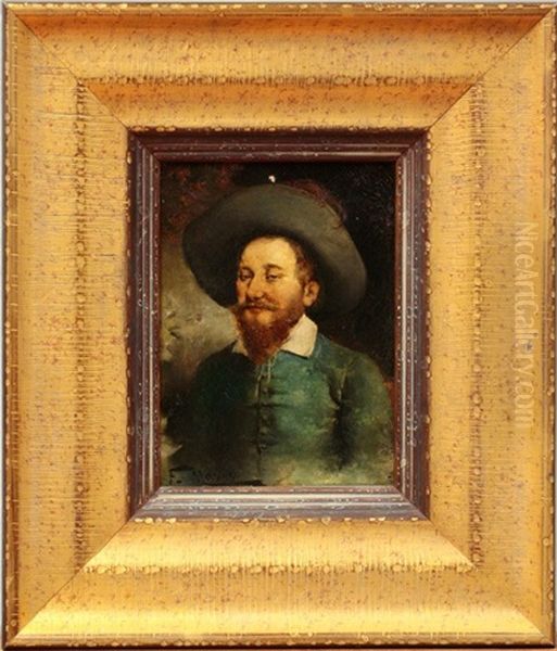 Portrait Of A Gentleman Oil Painting by Francois Maury