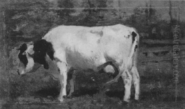 Cow In A Landscape Oil Painting by Anton Mauve