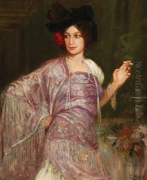 Portrait Of The Dancer Dora Gedon by Corneille Max