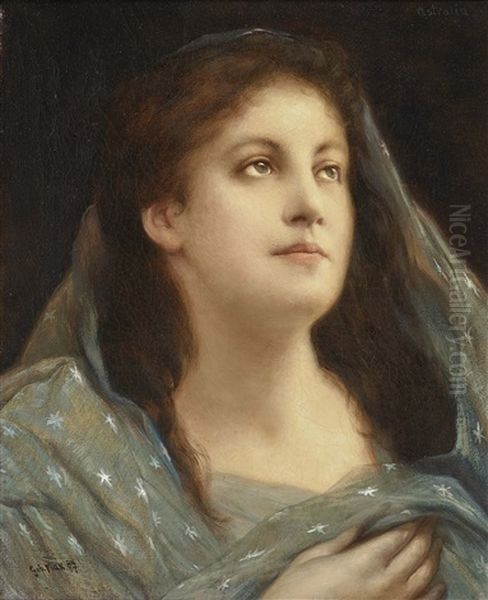 Astralia Oil Painting by Gabriel von Max