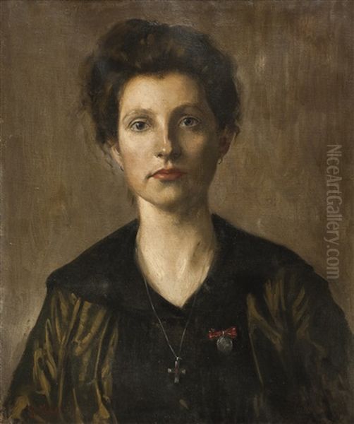 Joven Oil Painting by Gabriel von Max