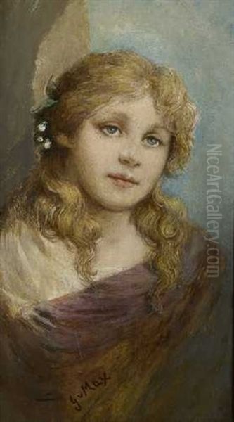 Madchen Oil Painting by Gabriel von Max