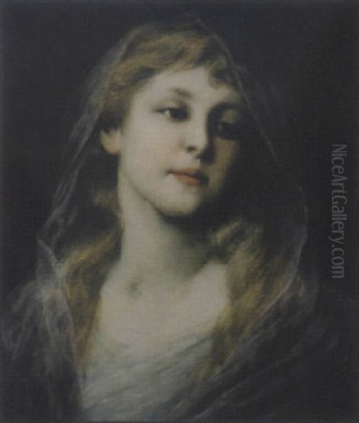 Estella Oil Painting by Gabriel von Max