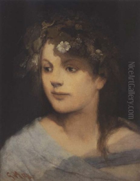 Ophelia Oil Painting by Gabriel von Max