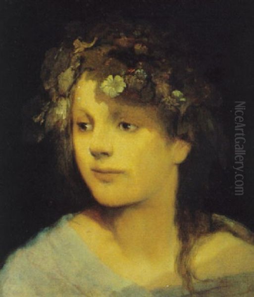 Ophelia Oil Painting by Gabriel von Max