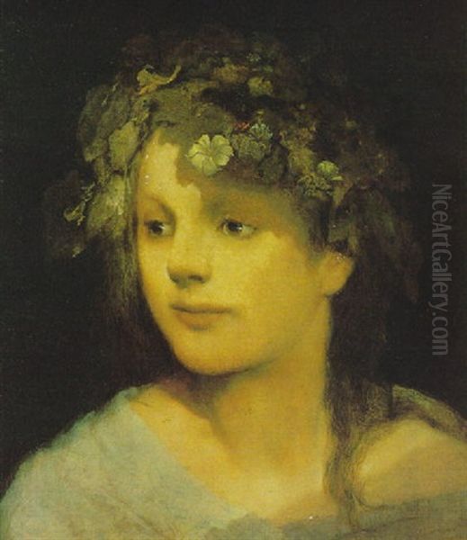 Ophelia Oil Painting by Gabriel von Max