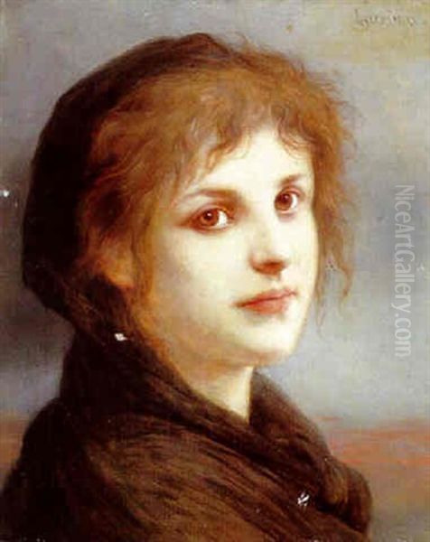 Lacrima Oil Painting by Gabriel von Max