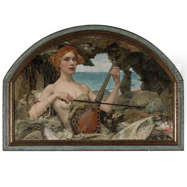 Siren Oil Painting by Edgar Maxence