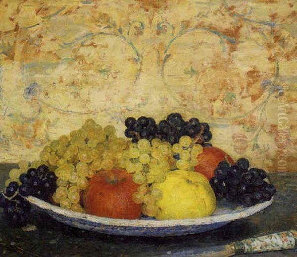 Coupe De Fruits Oil Painting by Edgar Maxence