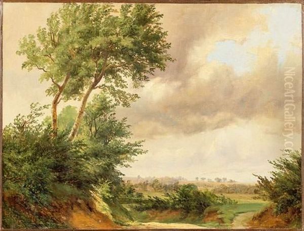 Paysage Oil Painting by Emile Bert