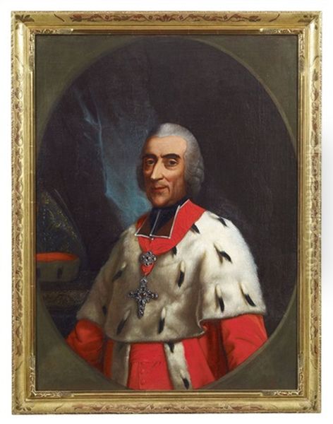 Maximilian Friedrich Of Konigsegg-rothenfels, Archbishop And Elector Of Cologne Oil Painting by Georg Oswald May