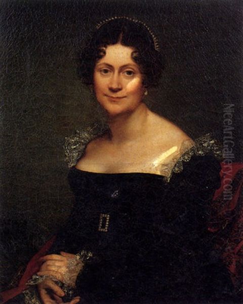 Portrait D'ange Lucie Scholastique Anceaume Oil Painting by Constance (Marie Francoise C. La Martiniere) Mayer