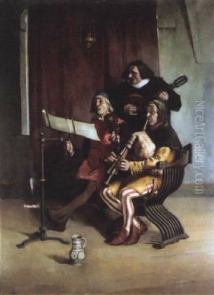 The Rehersal Oil Painting by Constant Mayer