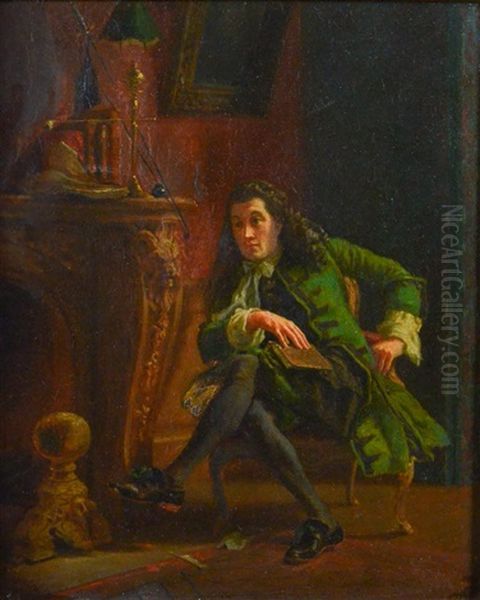 Painting Of A Seated Gentleman Oil Painting by Francis Blackwell Mayer