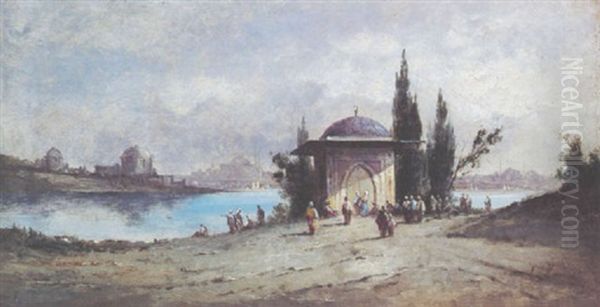 Constantinople, Les Eaux Douces Oil Painting by Louis Mayer