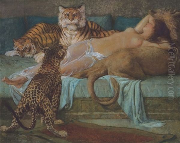 Circe Oil Painting by George Willoughby Maynard