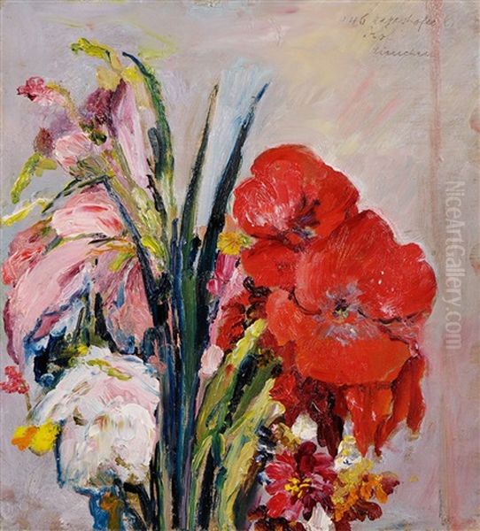 Blumenstillleben Oil Painting by Max Mayrshofer