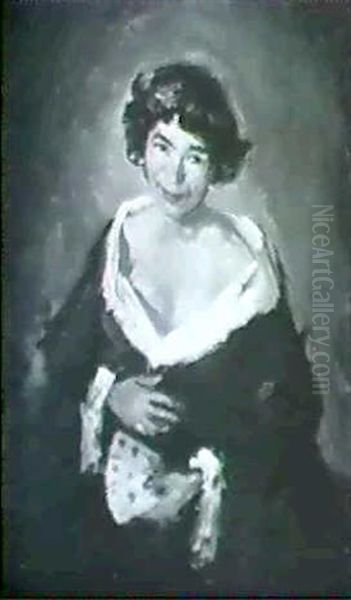 Portrait Der Ehefrau Mayrhofers Oil Painting by Max Mayrshofer