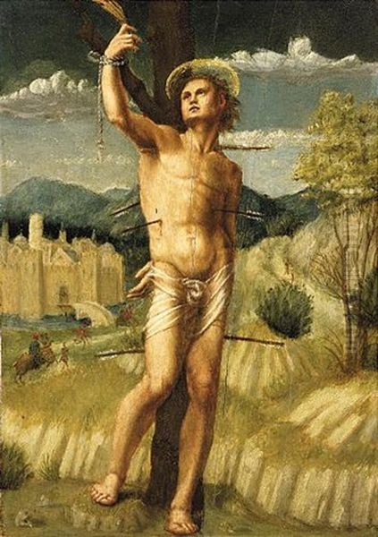 The Martyrdom Of St. Sebastian Oil Painting by Antonio di Donnino Mazziere