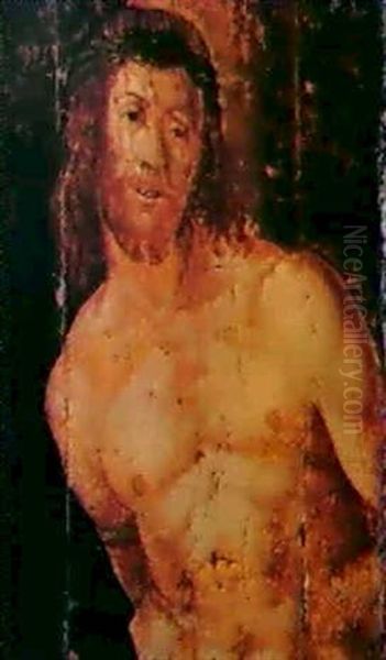 Cristo Alla Colonna Oil Painting by Filippo (Mazzuola) Mazzola