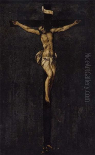 The Crucifixion Oil Painting by Pier Francesco (il Morazzone) Mazzuchelli