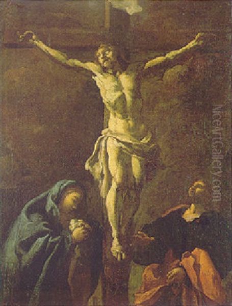 The Crucifixion Oil Painting by Pier Francesco (il Morazzone) Mazzuchelli