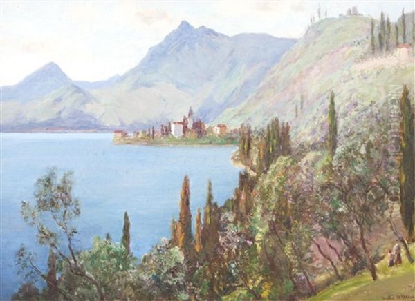 Lake Como Oil Painting by Walter McAdam