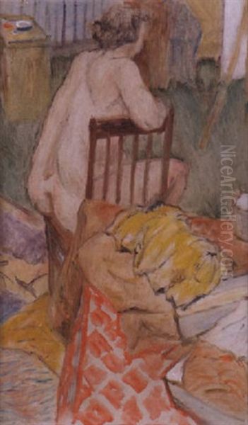 Female Nude Oil Painting by Harry Bainbridge McCarter