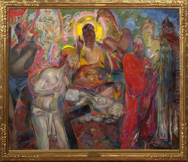 Men's Gods Oil Painting by Henry McCarter