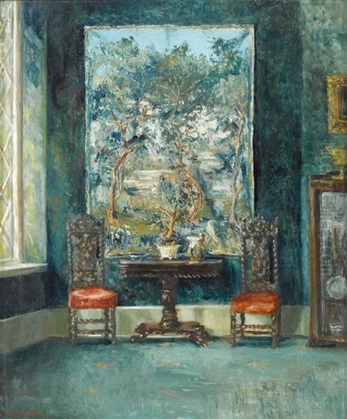 An Interior Oil Painting by Mary McClellan