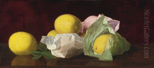 Florida Lemons Oil Painting by William J. McCloskey