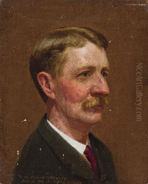 Self Portrait Oil Painting by William J. McCloskey