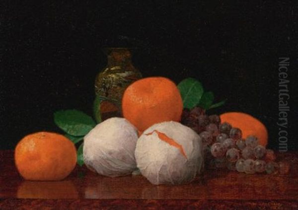 Still Life With Wrapped Tangerines Oil Painting by William J. McCloskey