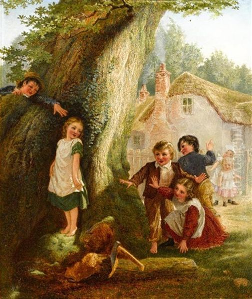 Hide And Seek Oil Painting by Samuel McCloy