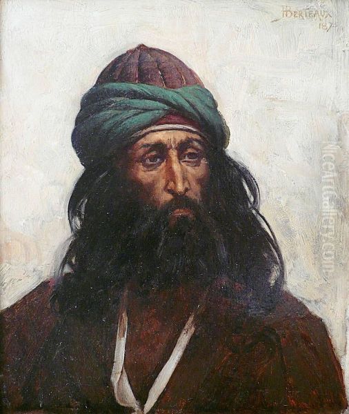 Derviche Hurleur Istanbul Oil Painting by Hippolyte Dominique Berteaux