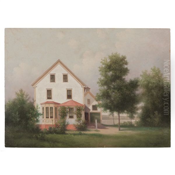 Victorian House Oil Painting by George Mcconnell