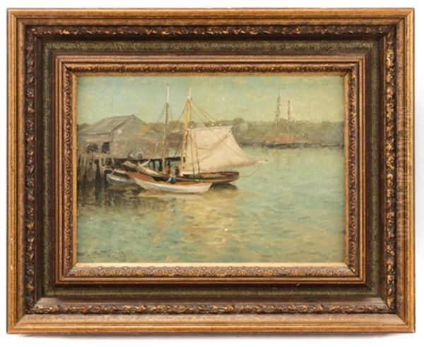 Untitled (harbor Scene) Oil Painting by George Herbert McCord