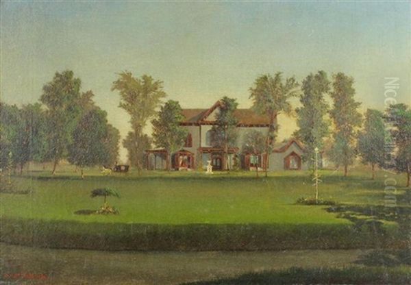 Country Home, 1869 Oil Painting by George Herbert McCord