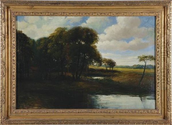 River Landscape Oil Painting by George Herbert McCord