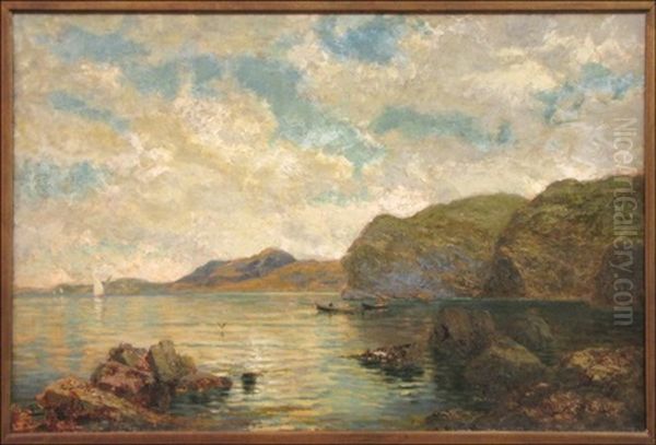 Sorrento Shoreline Oil Painting by George Herbert McCord