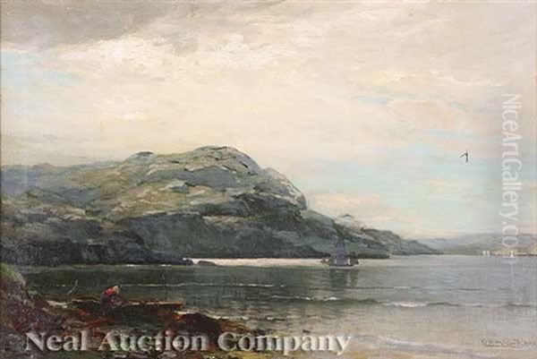 Inlet With Two Boats Oil Painting by George Herbert McCord