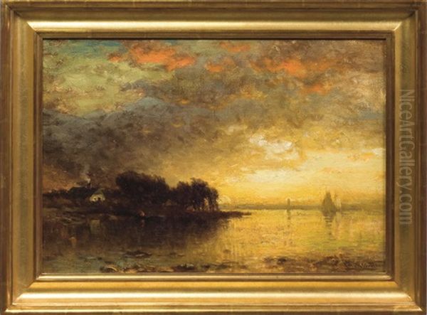 Golden Glow Oil Painting by George Herbert McCord