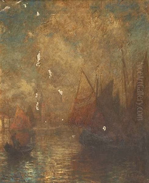 Venice (+ Untitled; 2 Works) Oil Painting by George Herbert McCord